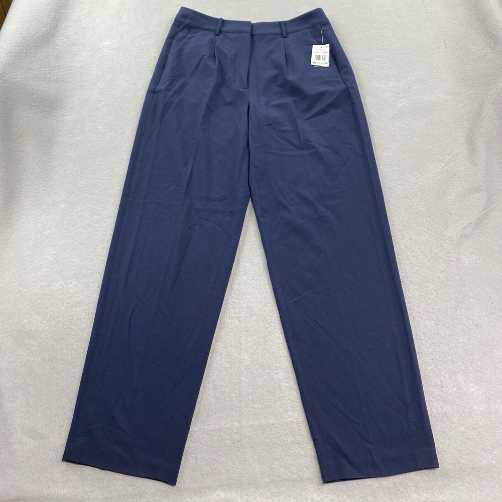 Michael Kors Pants Womens 8 Blue Single Pleat Career Pant